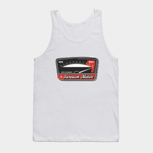 Sarcasm Meter - Retro Vintage Tank Top